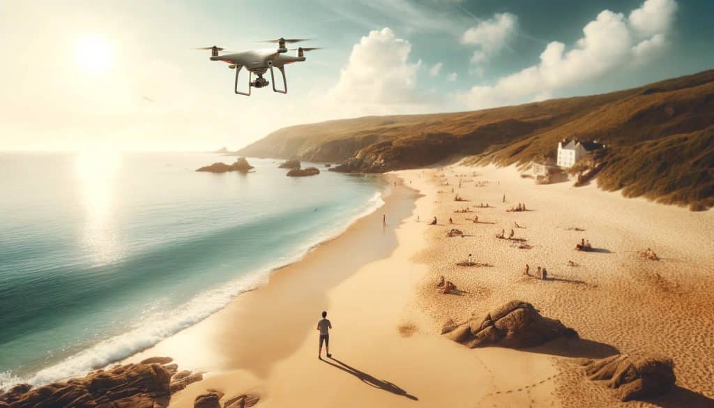 ¿Se puede volar un dron en la playa?