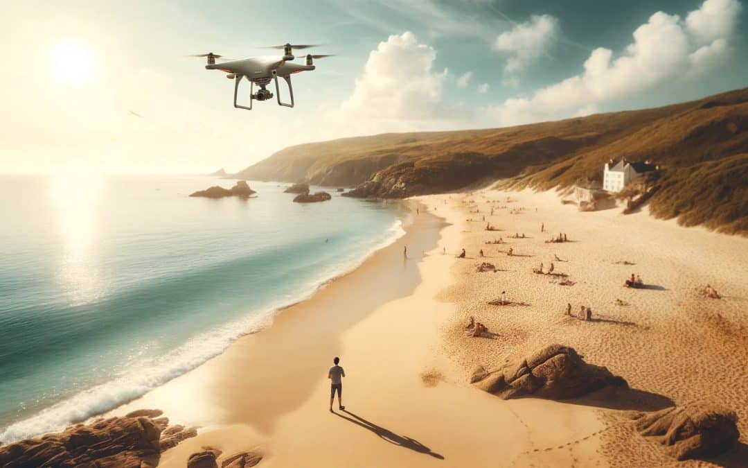 ¿Se puede volar un dron en la playa?