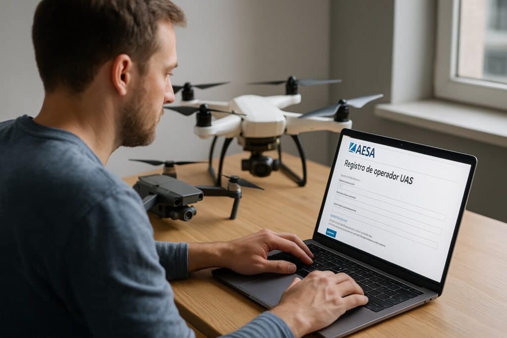 Operador de drones en España