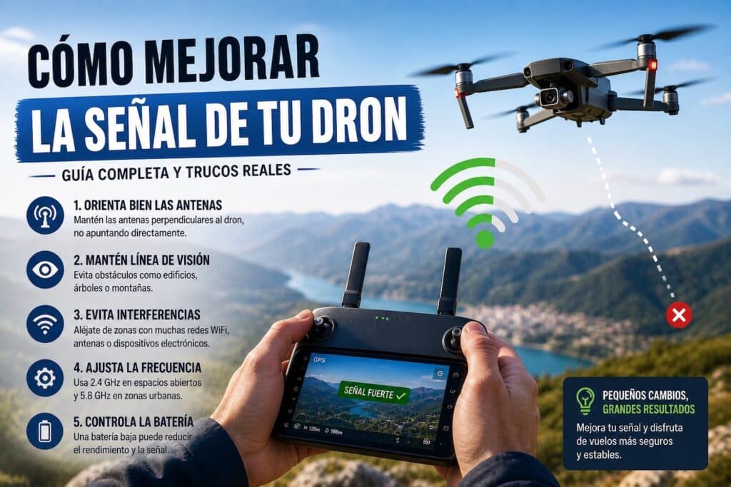 Cómo mejorar la señal de tu dron