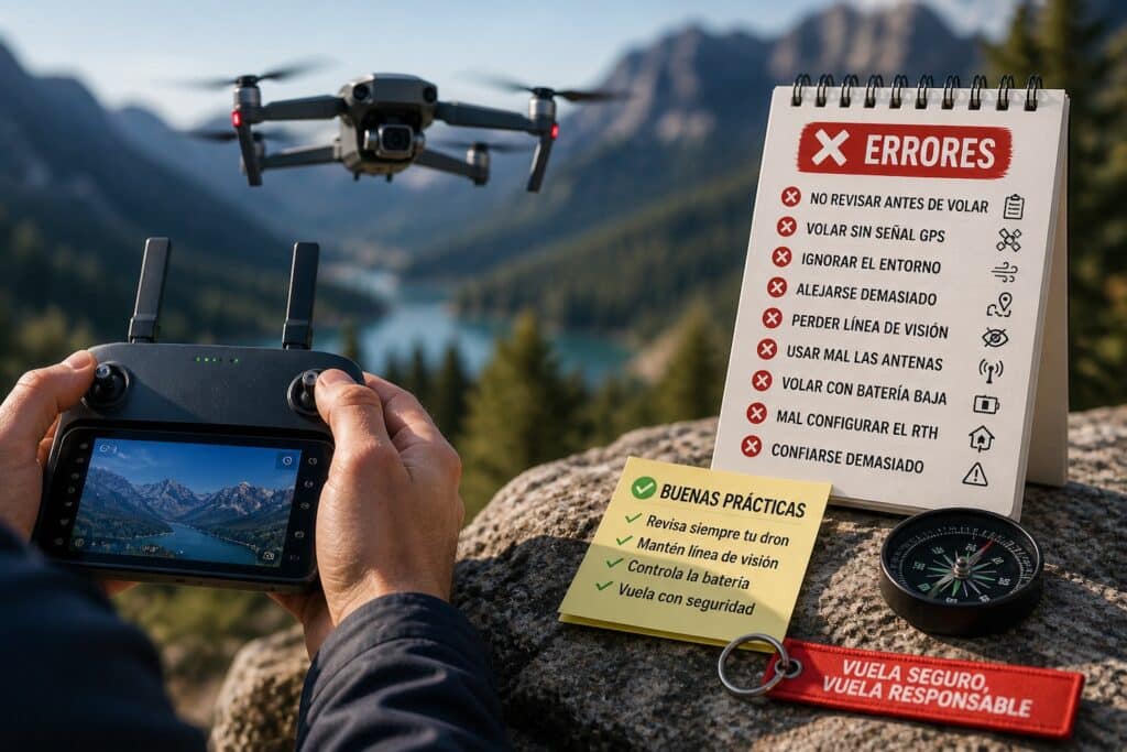 Errores al volar un dron